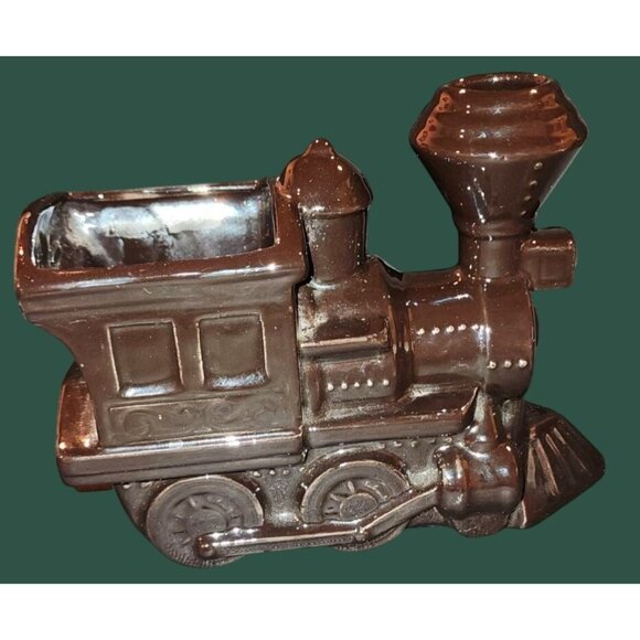 Vintage Ceramic Train Locomotive Planter Steampunk - Picture 5 of 9